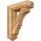 Ekena Millwork Balboa Arts and Crafts Rough Sawn Bracket w/ Offset Brace, Western Red Cedar, 6"W x 20"D x 24"H BKT0604X20X24BOA03RWR - alternate 1